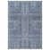  Washable Non-Slip Rug - Blue Striped Area Rug for Living Room, Bedroom, Dining Room, and Kitchen