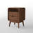 MCM Set of 2 Solid Wood Nightstand with 1 Drawer and Open Shelf-101004187