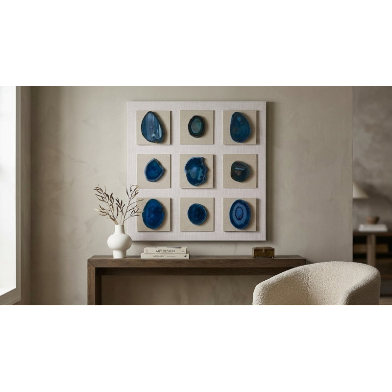 Handmade Abstract Wall Decor on Stone