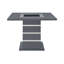 Ensemble de table et tabouret de bar ARIYA DARK GREY