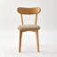 Solid Oak Upholstered Dining Chair With Removable Cover-219890087