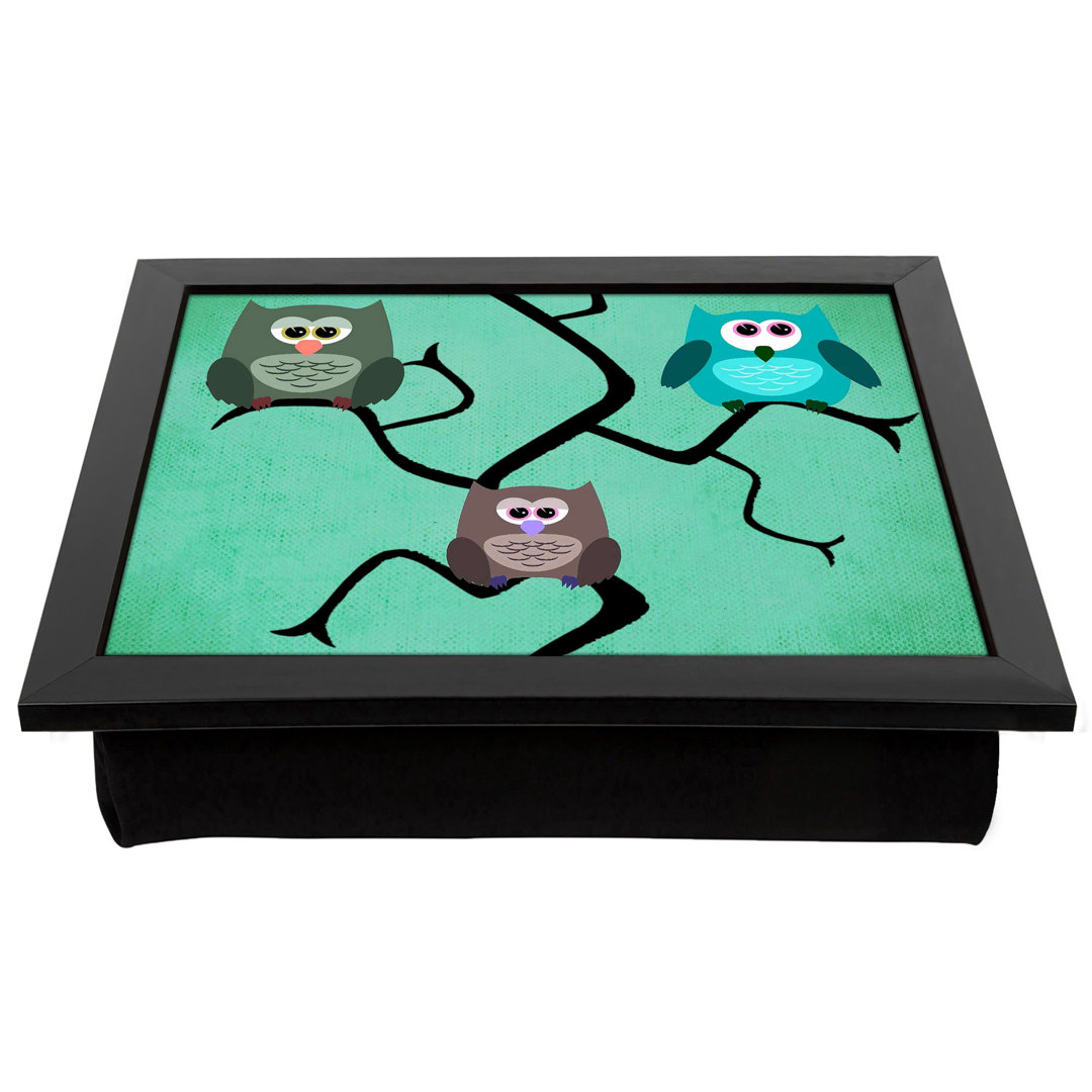 Owls In A Tree No.1  Lap Tray with Cushion