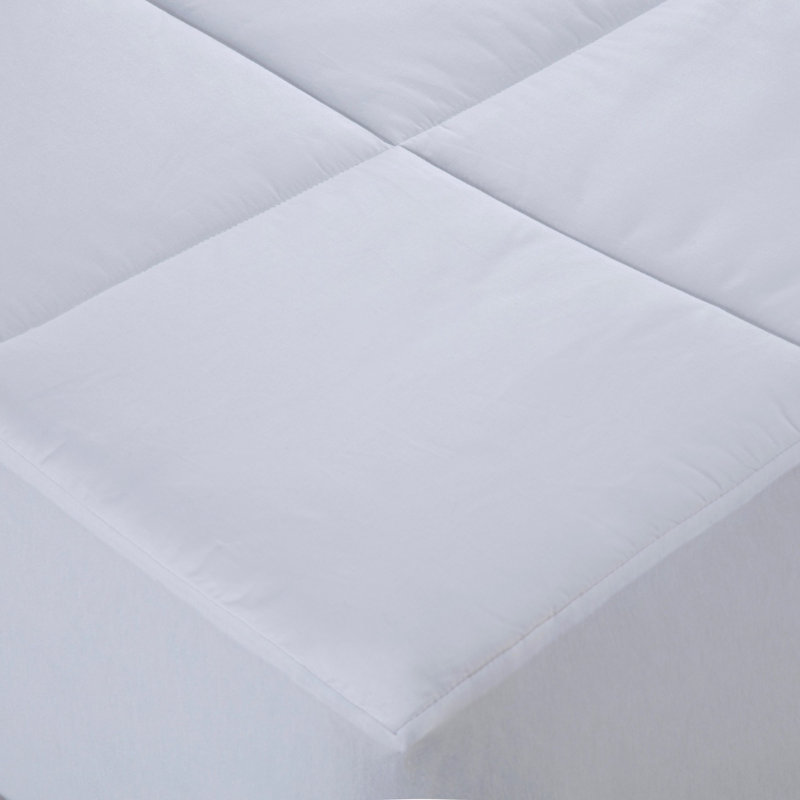 Full Size White Cotton Cooling Mattress Pad