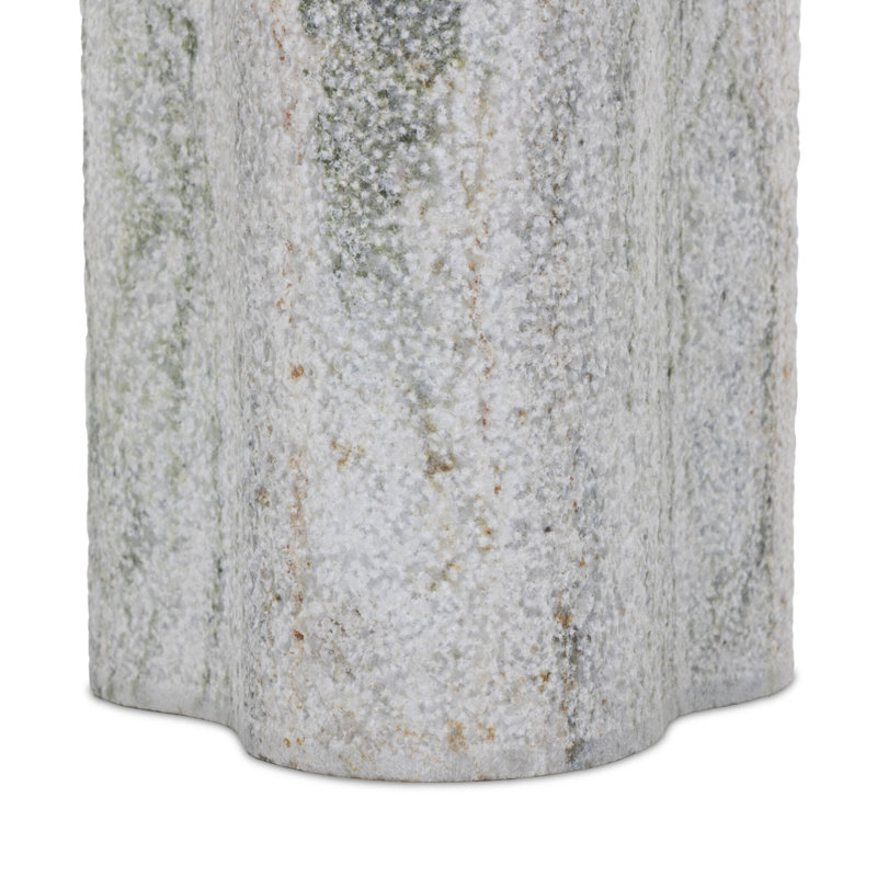 Waylie Small Marble End Table-River Grey Marble