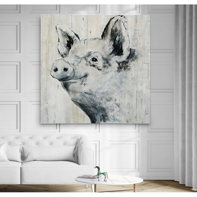 « howdy neighbor ii », reproduction de dessin, Toile tendue, H 24 po x l 24 po x P 1,5 po