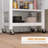 Utility Kitchen Cart, Rolling Kitchen Island with Smooth Rubberwood Top, Narrow Butcher Block Surface on Wheels with Storage Drawer & Cabinet, White