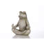 Statue grenouille assise en posture de lotus
