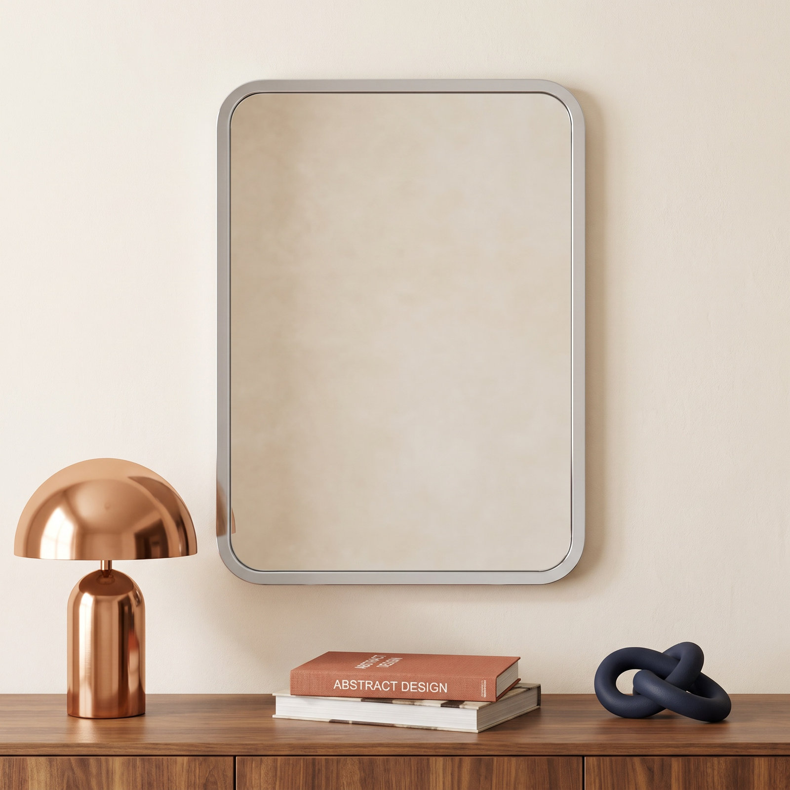 Simone Rectangular Stainless Steel Mirror