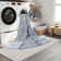 Machine Washable Alden Blue/Ivory Rug