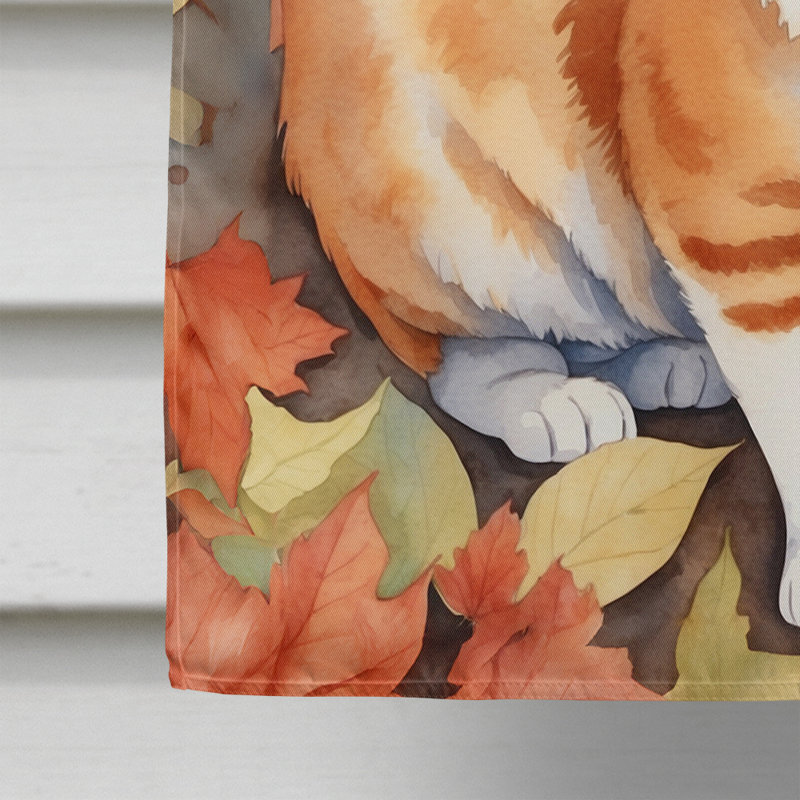 Chat en feuilles d'automne, Bobtail japonais