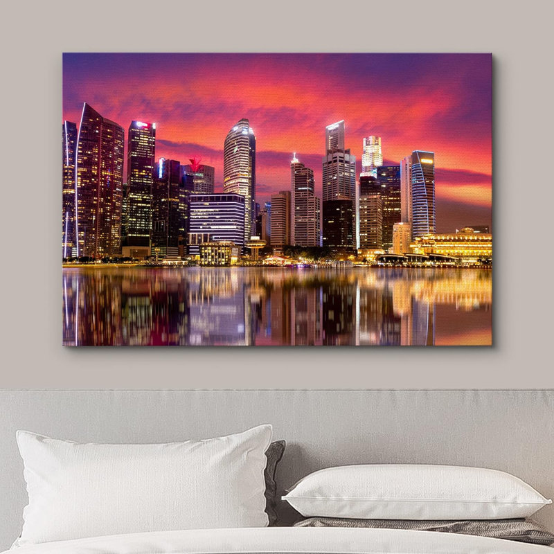 Architecture Gratte-ciel singapour Marina Bay Architecture Paysage urbain Photographie Paysage urbain, H 12 po x l 18 po