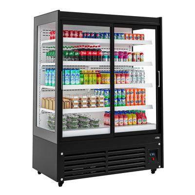 24 Cu Ft Commercial Beverage Merchandiser With Sliding Glass Doors