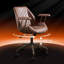 Chaise de travail ergonomique pivotante avec vérin à gaz réglable-396355578