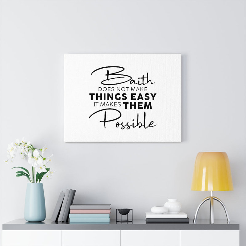 Makes Them Possible - Wrapped Canvas Print, 28cm H x 36cm W