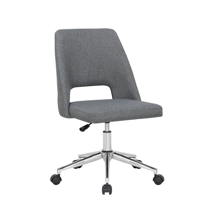 Linen Task Chair, Dark Grey