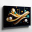 Toile, création d'une composition abstraite visuellement saisissante avec un arrangement dynamique d'art mural de formes fluides et fluides sur toile-150208750