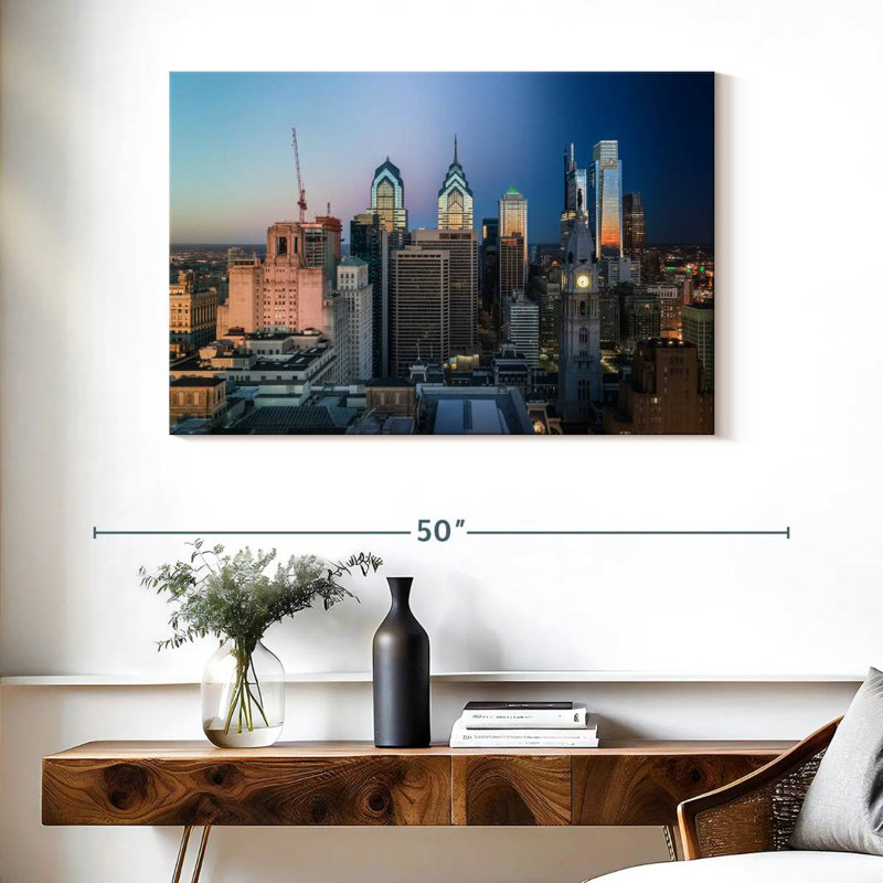 Ravi Philly Skyline, 26" H x 39" W