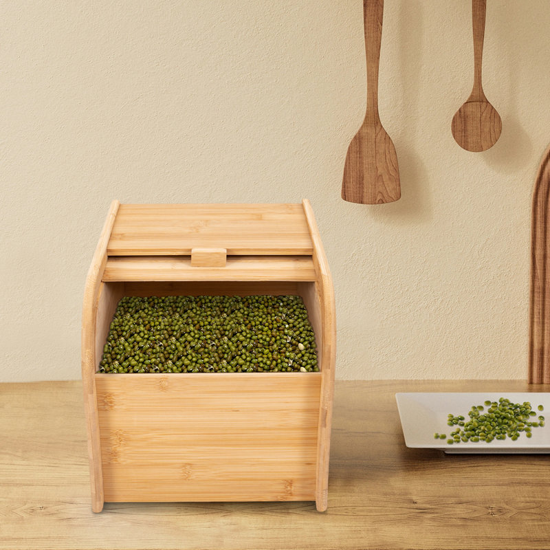 Lomana Rectangle Bamboo Food Storage Container