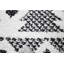 Tapis géométrique ivoire / noir-1343623406