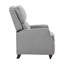 Fauteuil inclinable gris en tissu - Confort transitionnel en bois massif-119303765