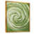 Toile avec cadre flottant or