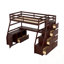 Lit mezzanine simple avec 7 tiroirs, 2 tablettes et bureau-1792927806