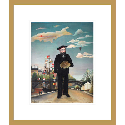 «Myelfelf: Portrait - Landscape» par Henri Rousseau, impression giclée sur cadre