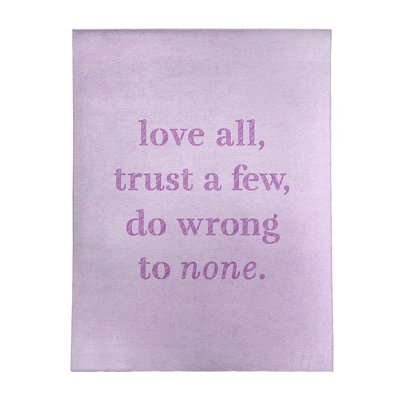 Quotes Chenille Indoor Rug
