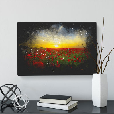 Field Of Poppies Vol.3 - Wrapped Canvas Painting