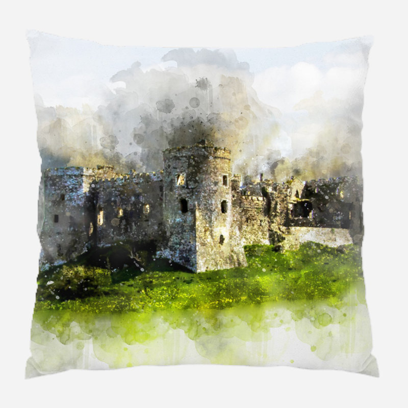 Coussin carew castle Difiore, Microsuède, Intérieur