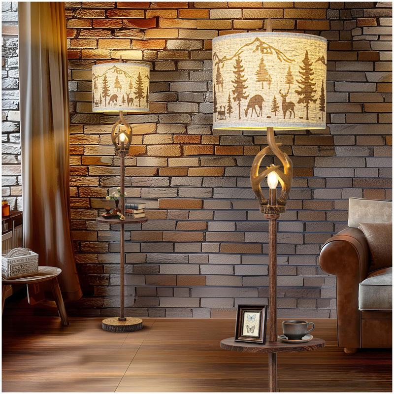 Lampadaires de salon avec plateau en métal Scenekoy