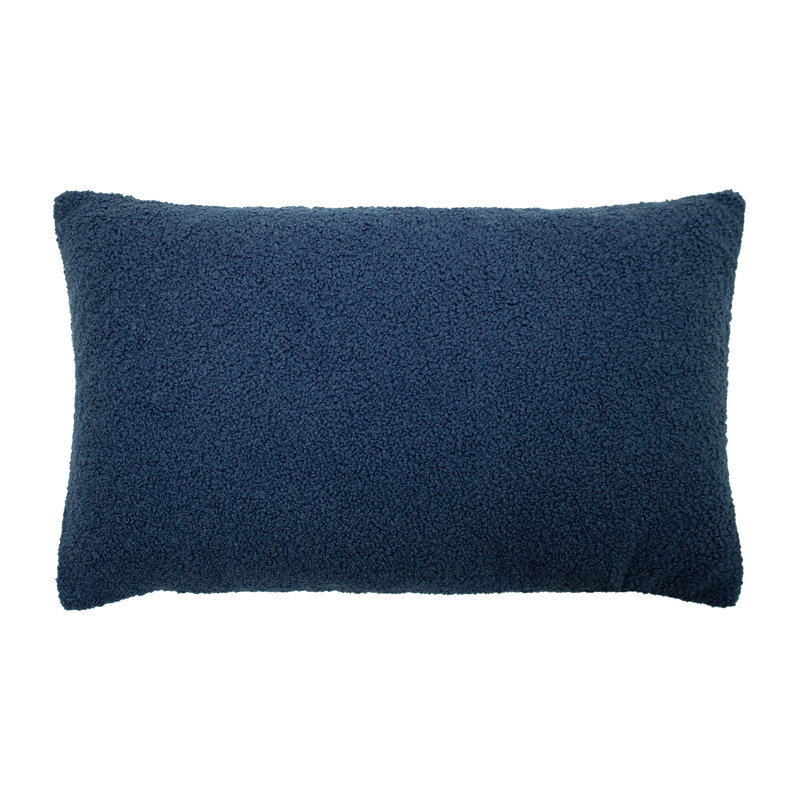 Malham Rectangular Throw Pillow Cover, Dark Blue