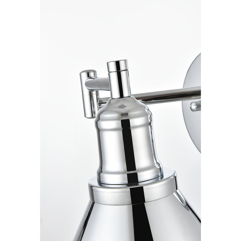 Applique murale en fer Bethune, Chrome