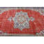 Grand tapis turc vintage en laine tissé à la main avec un design rouge anatolien unique, idéal pour ajouter de la chaleur et du charme à n'importe quelle pièce