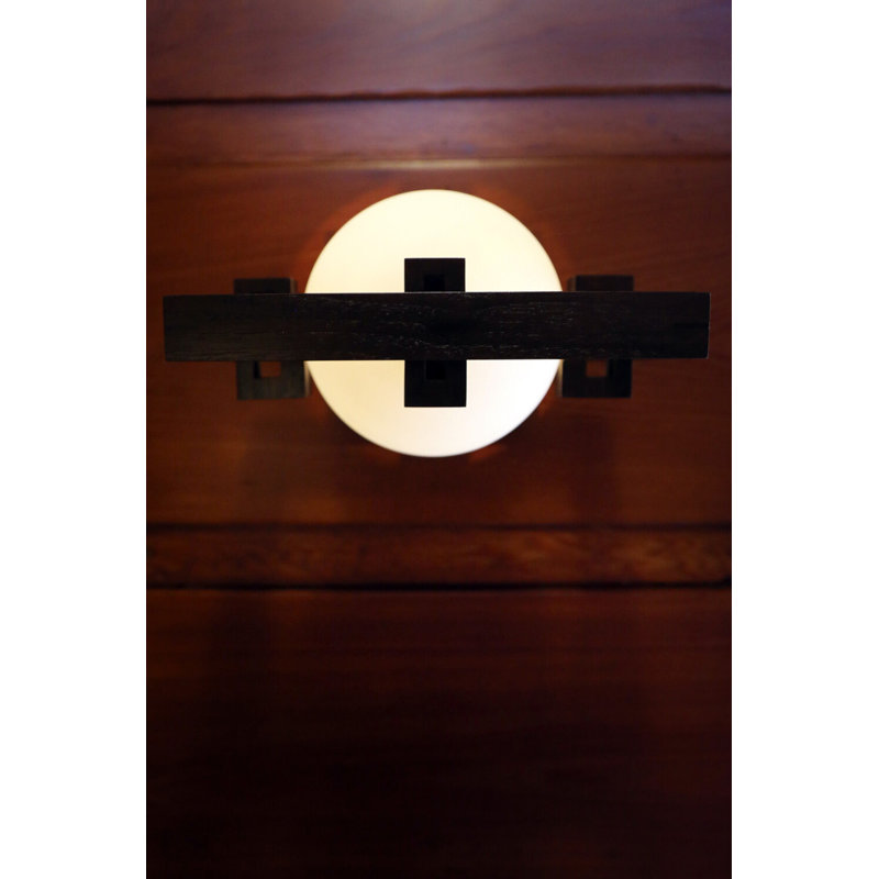Robie 1 - Light Flush Mounted Sconce, Walnut