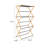 Bamboo Folding Clothes Drying Rack, Compact Upscale Laundry Rack with 13 Coated Dowels, Environmentally Friendly, Stable Frame