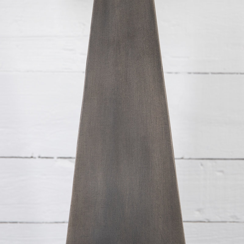 Leander Table Lamp, Pewter