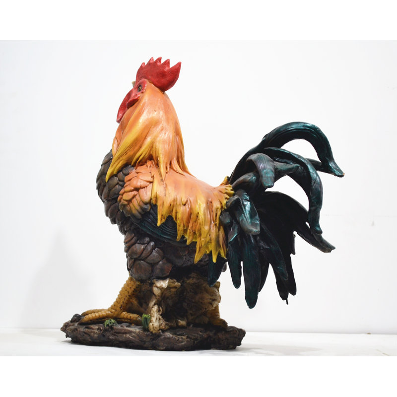 Statue coq debout
