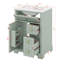 Meuble-lavabo 24 po avec lavabo, 3 tiroirs et armoire avec support de porte à 2 niveaux, tiroirs-121450690