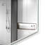 Miroir de salle de bain 40 po x 30 po blanc avec rebord biseauté et cadre en métal - Reflet transparent, rouille, style luxueux pour fixation murale (montage horizontal et vertical en alliage d'aluminium