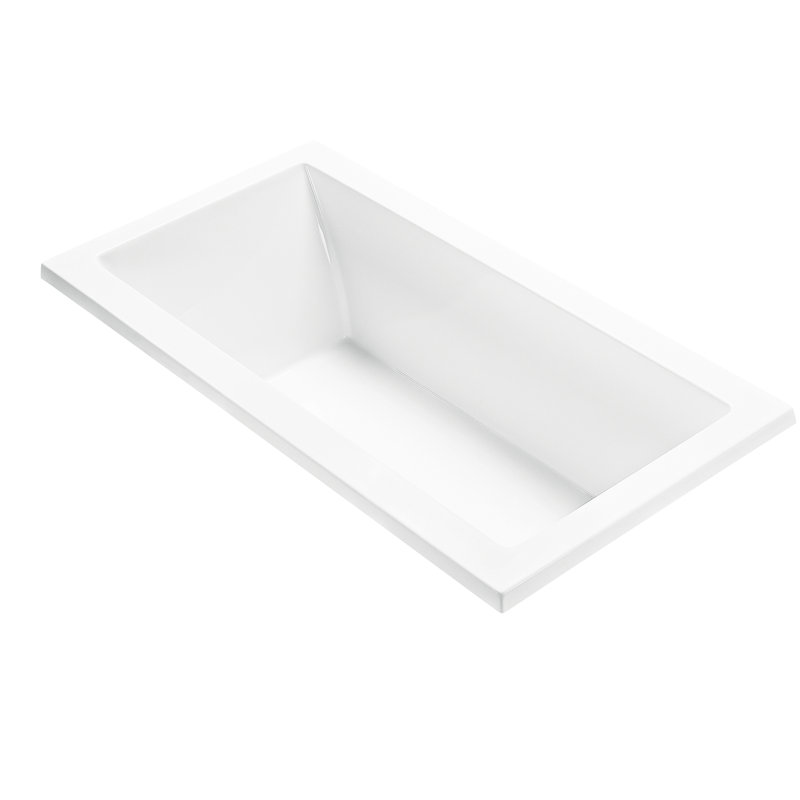 MTI Solutions 6 60" Whirlpool Bathtub, White, Drop-In