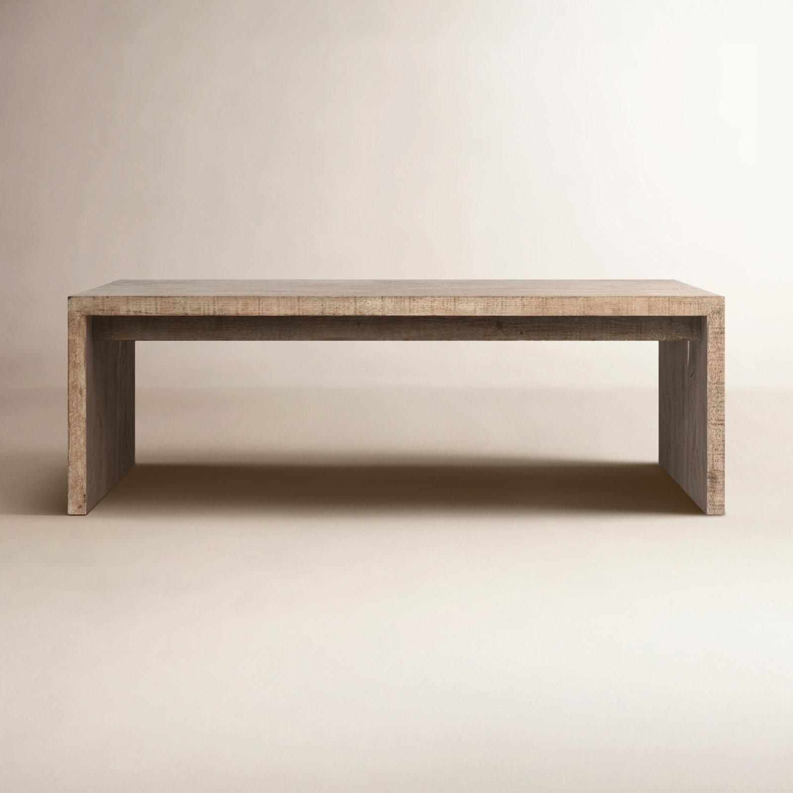 Solid Wood Coffee Table, Light Brown