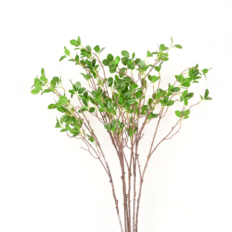30" Artificial Leaves Branch For Vase Filler, Farmhouse Long Stem Greenery Foliage For Wedding Party Home Office Table Centerpiece Shelf Decorations