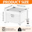 Washer Dryer Laundry Pedestal 29" Universal Fit Anti-vibration Stand With Built-in Drain Pan + Hose