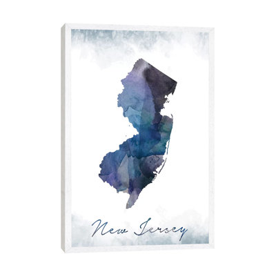 New Jersey Statebluish - Print on Canvas