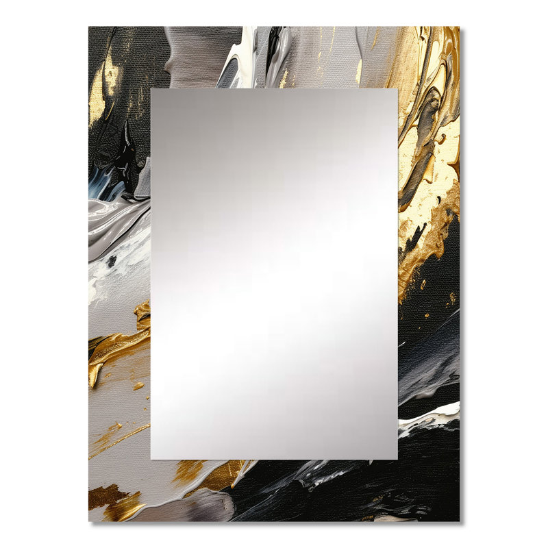 Mystery Awakening VI - Abstract Unique Wall Mirror, Modern Mirror, Printed Metal Art, 32" x 24"