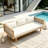 3-Seat Patio Sofa with Rattan Arms-1018471284
