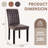 Leather Dining Chairs Set Of 6, Accent Parsons Diner Chair Upholstered Dining Room Chairs, Fabric Kitchen Chairs With Solid Wood Legs And Padded Seat For Living Room And Restaurant-1005759459