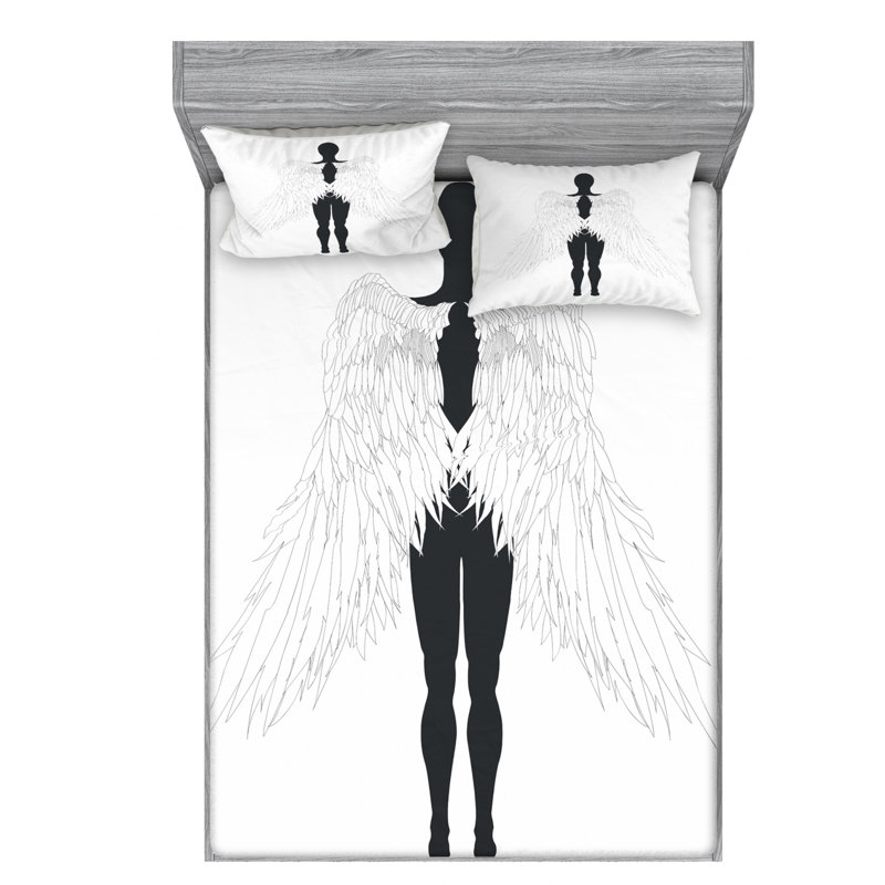 Microfiber Sheet Set, Queen Sheet Set with Fitted Sheet