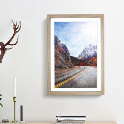 Through The Mountains In Argentina - Single Picture Frame Painting on MDF
